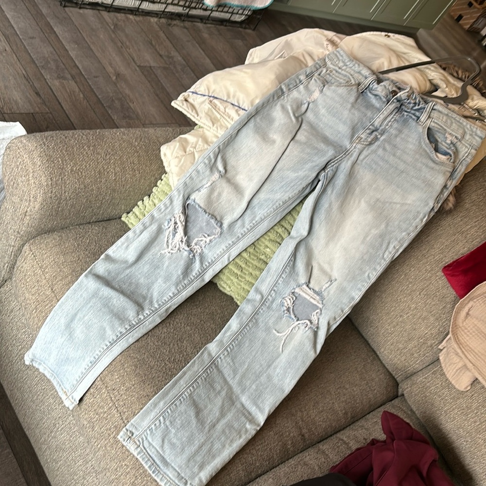 Light Blue Ripped Jeans